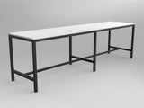 OL Axis Extra Long Bar Leaner Table - White Top