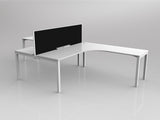 OL Axis 2 User 90° Workstation with Screen - Breathe Fabric