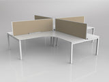 OL Axis 4 User 90° Workstation with Screen - Breathe Fabric