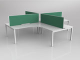 OL Axis 4 User 90° Workstation with Screen - Breathe Fabric