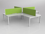 OL Axis 4 User 90° Workstation with Screen - Breathe Fabric