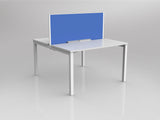 OL Axis 2 User Double Sided Workstation with Screen - Breathe Fabric