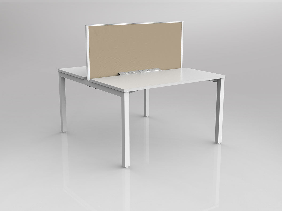 OL Axis 2 User Double Sided Workstation with Screen - Breathe Fabric