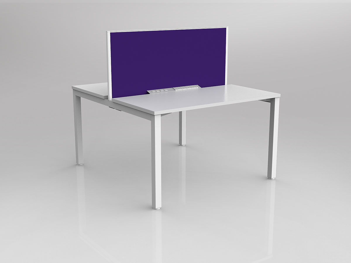 OL Axis 2 User Double Sided Workstation with Screen - Breathe Fabric