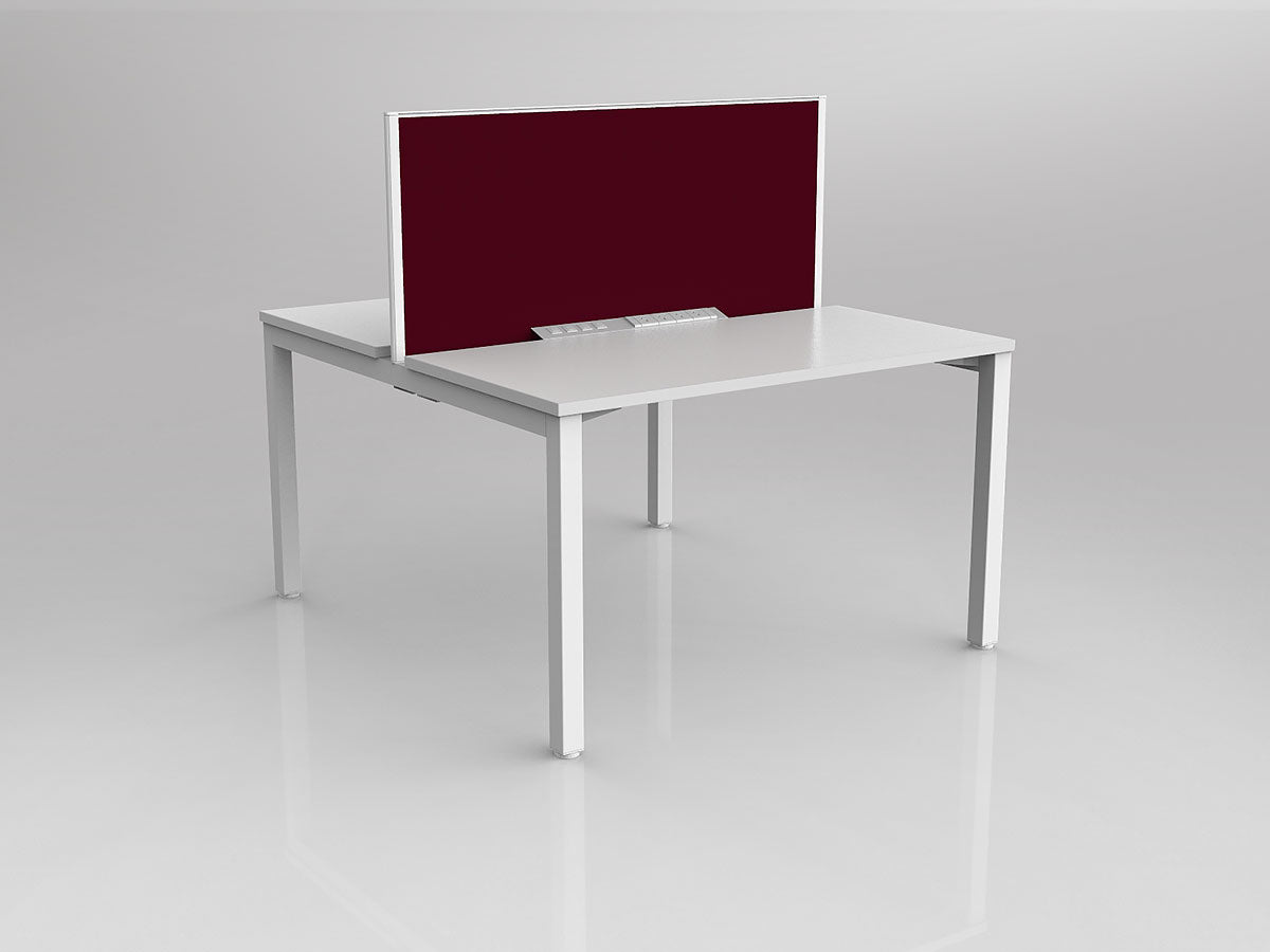 OL Axis 2 User Double Sided Workstation with Screen - Breathe Fabric