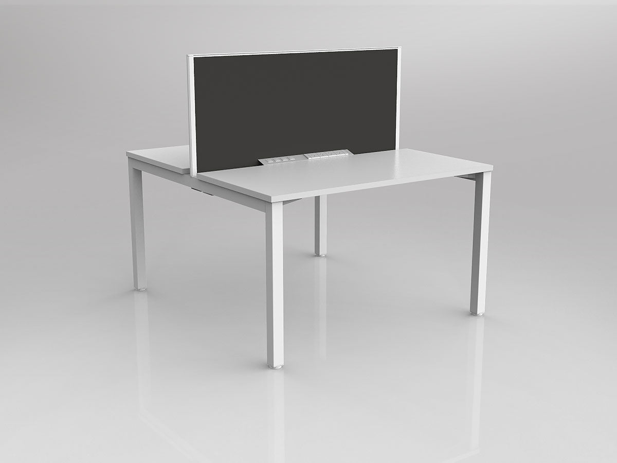 OL Axis 2 User Double Sided Workstation with Screen - Breathe Fabric