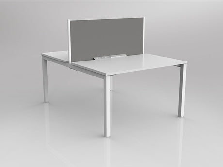 OL Axis 2 User Double Sided Workstation with Screen - Breathe Fabric