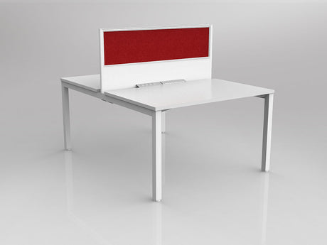 OL Axis 2 User Double Sided Workstation with Screen - Breathe Fabric
