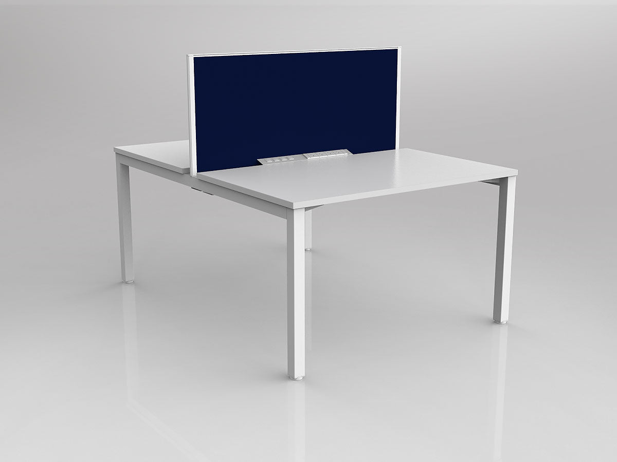 OL Axis 2 User Double Sided Workstation with Screen - Breathe Fabric
