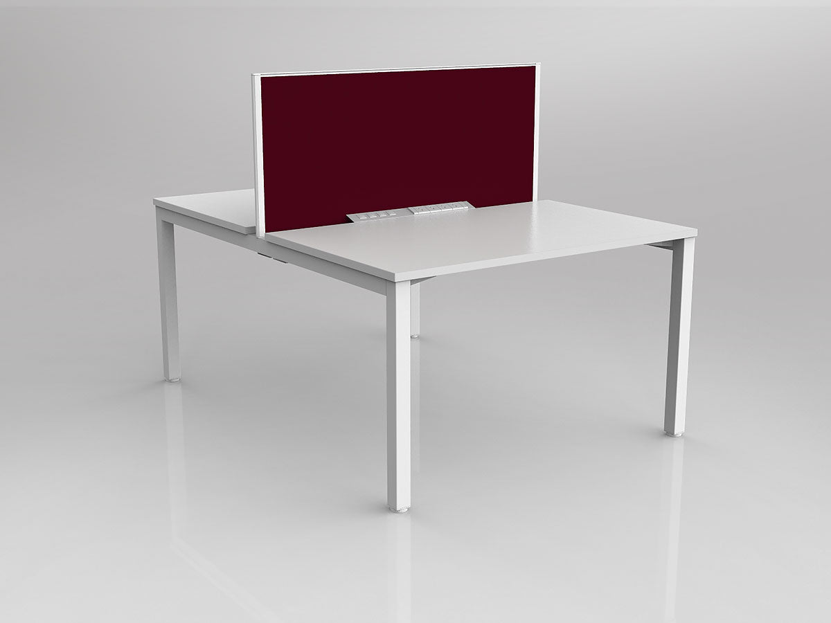 OL Axis 2 User Double Sided Workstation with Screen - Breathe Fabric
