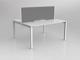 OL Axis 2 User Double Sided Workstation with Screen - Splice Fabric