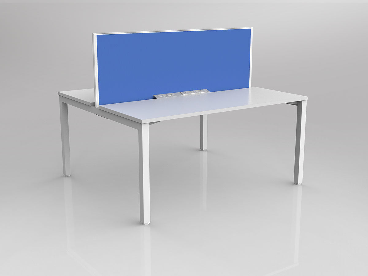 OL Axis 2 User Double Sided Workstation with Screen - Breathe Fabric