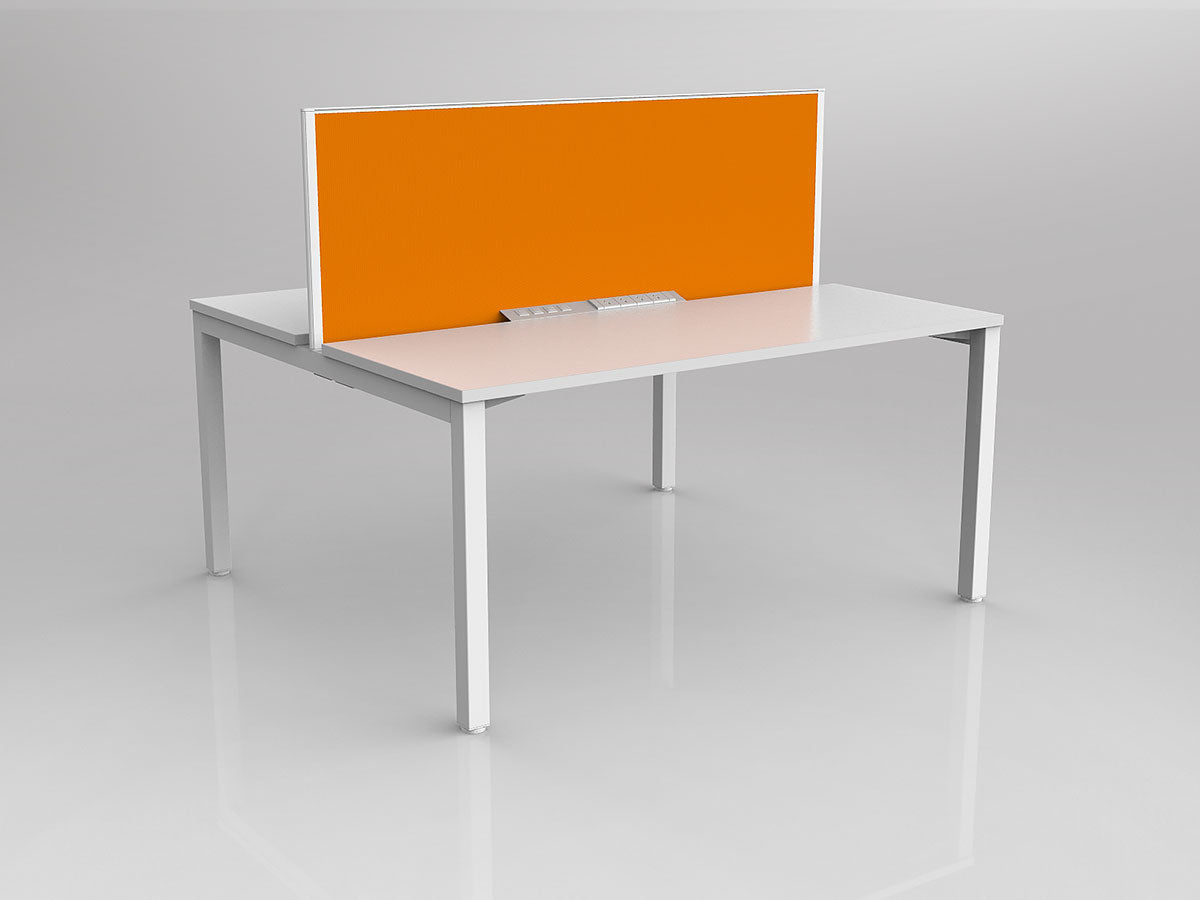 OL Axis 2 User Double Sided Workstation with Screen - Breathe Fabric