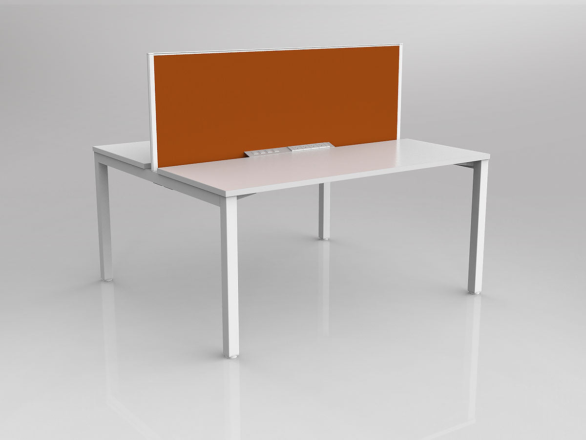 OL Axis 2 User Double Sided Workstation with Screen - Breathe Fabric