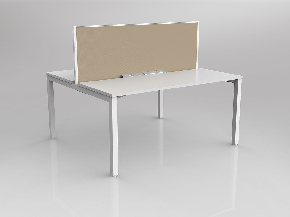 OL Axis 2 User Double Sided Workstation with Screen - Breathe Fabric