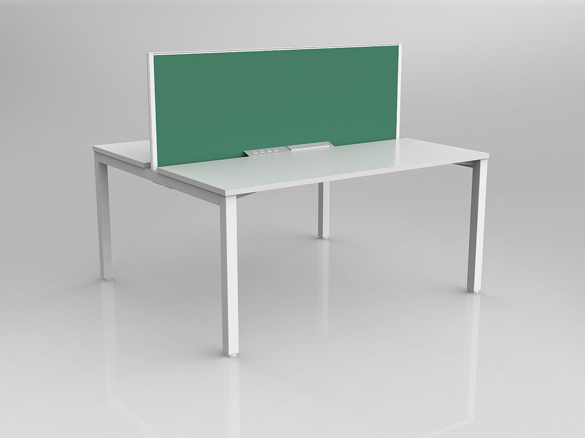OL Axis 2 User Double Sided Workstation with Screen - Breathe Fabric