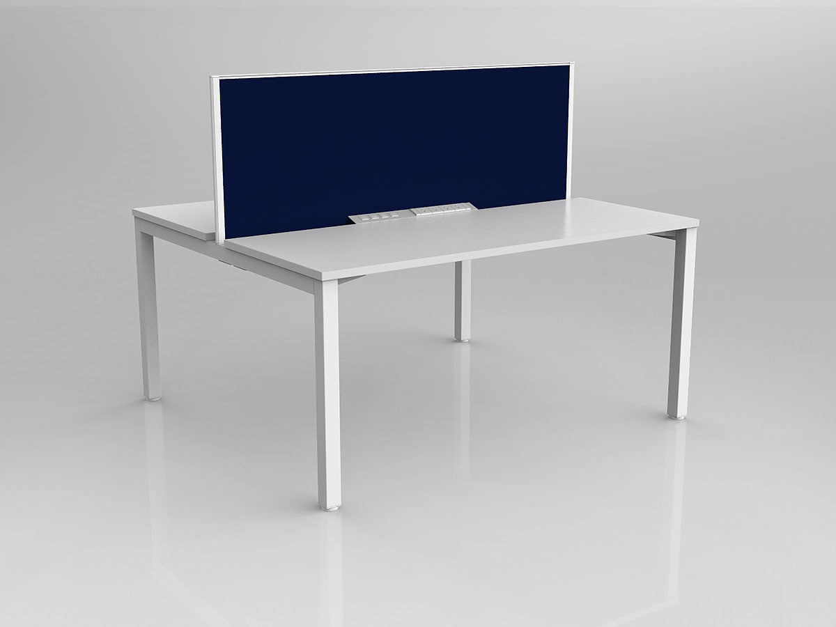 OL Axis 2 User Double Sided Workstation with Screen - Breathe Fabric