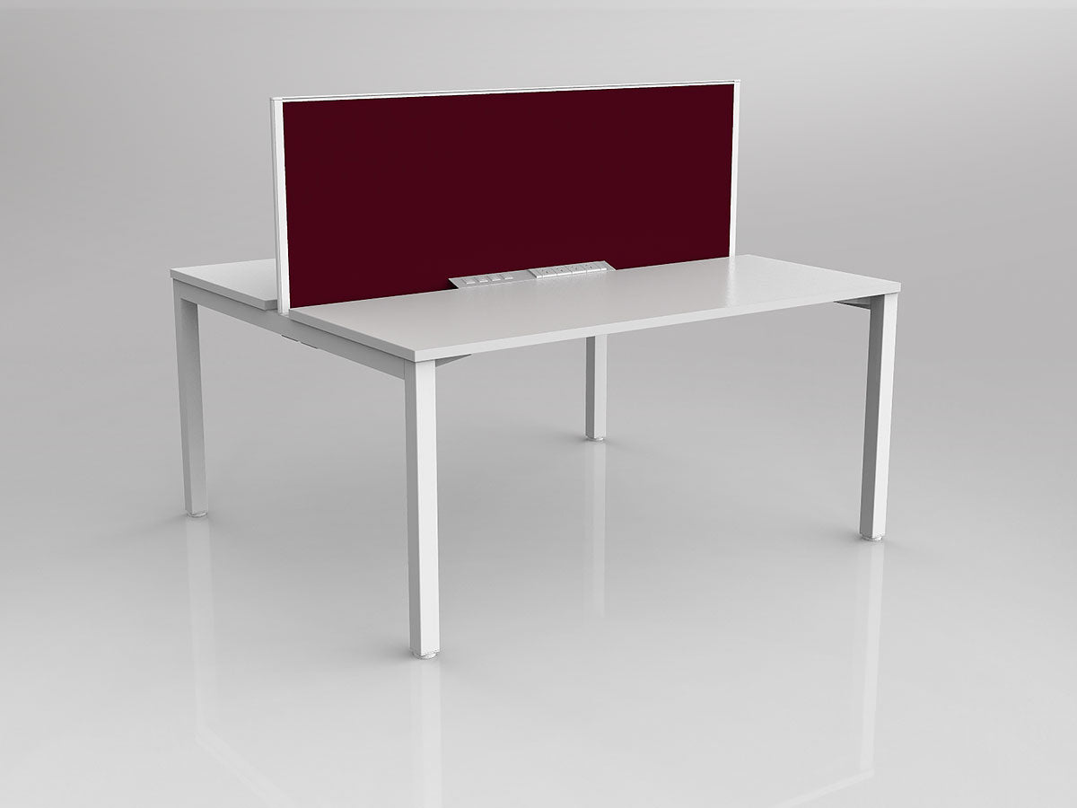 OL Axis 2 User Double Sided Workstation with Screen - Breathe Fabric
