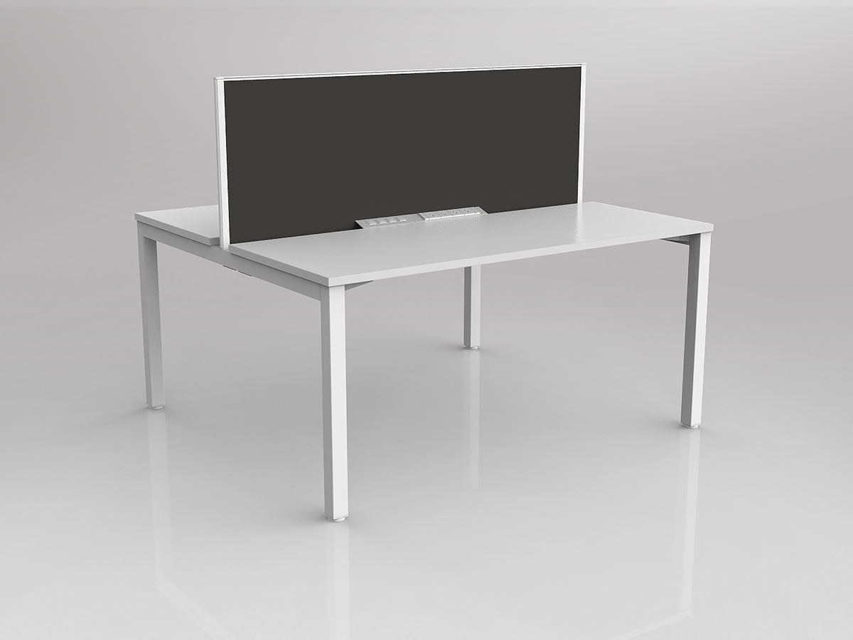 OL Axis 2 User Double Sided Workstation with Screen - Breathe Fabric
