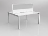 OL Axis 2 User Double Sided Workstation with Screen - Splice Fabric