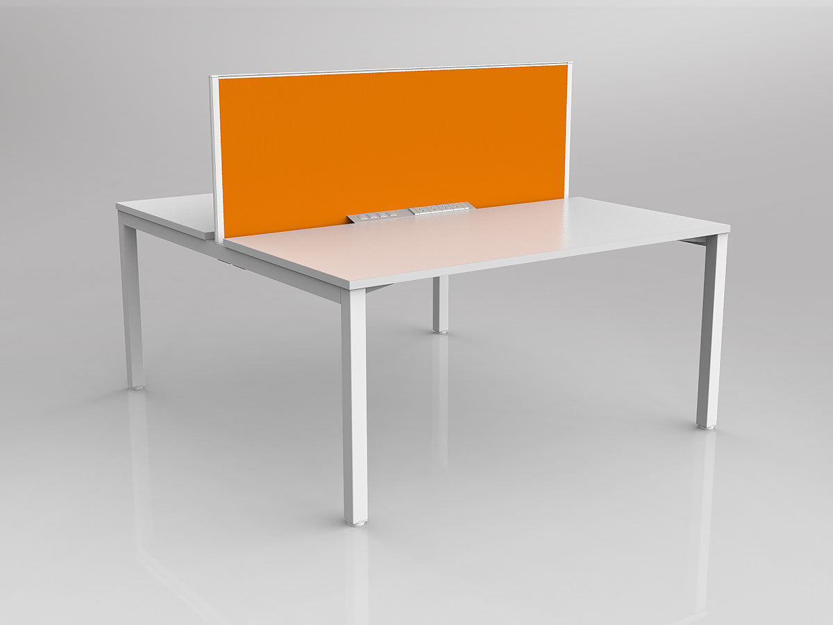 OL Axis 2 User Double Sided Workstation with Screen - Breathe Fabric