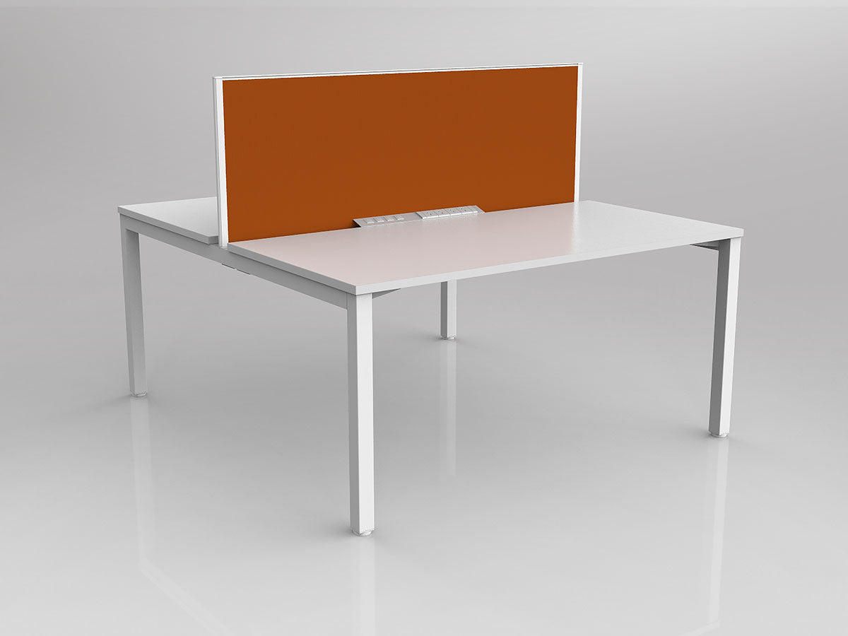 OL Axis 2 User Double Sided Workstation with Screen - Breathe Fabric