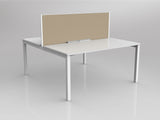 OL Axis 2 User Double Sided Workstation with Screen - Breathe Fabric