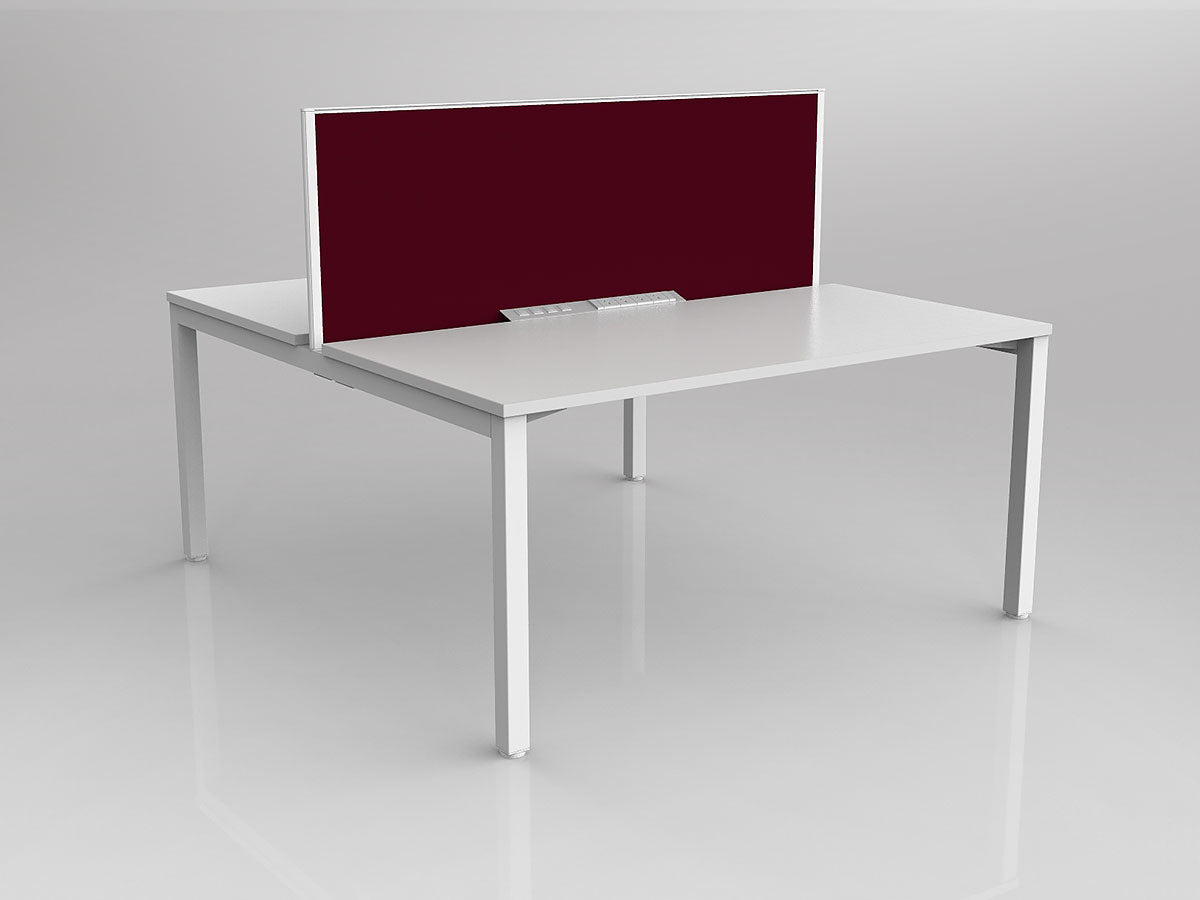 OL Axis 2 User Double Sided Workstation with Screen - Breathe Fabric