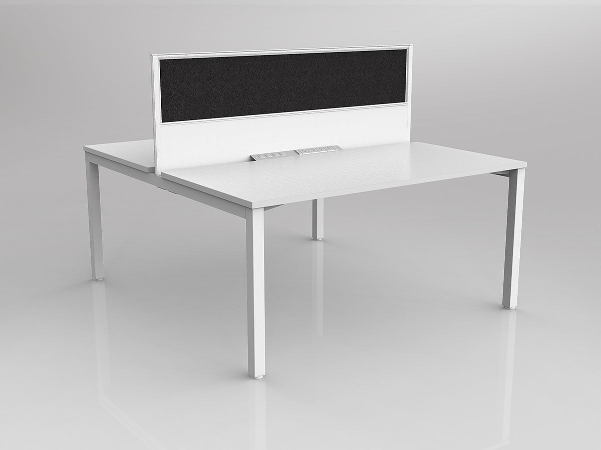 OL Axis 2 User Double Sided Workstation with Screen - Breathe Fabric