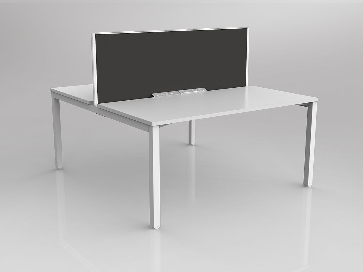 OL Axis 2 User Double Sided Workstation with Screen - Breathe Fabric