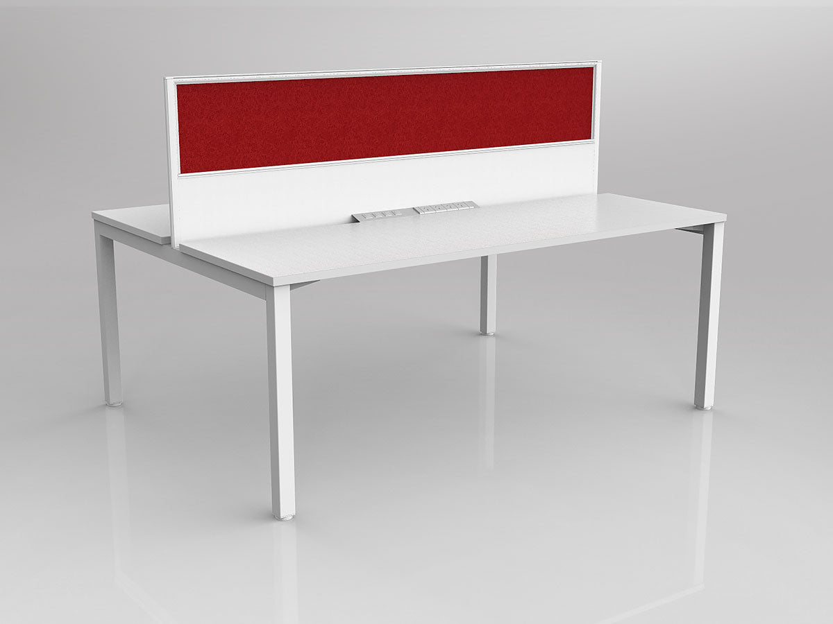 OL Axis 2 User Double Sided Workstation with Screen - Breathe Fabric