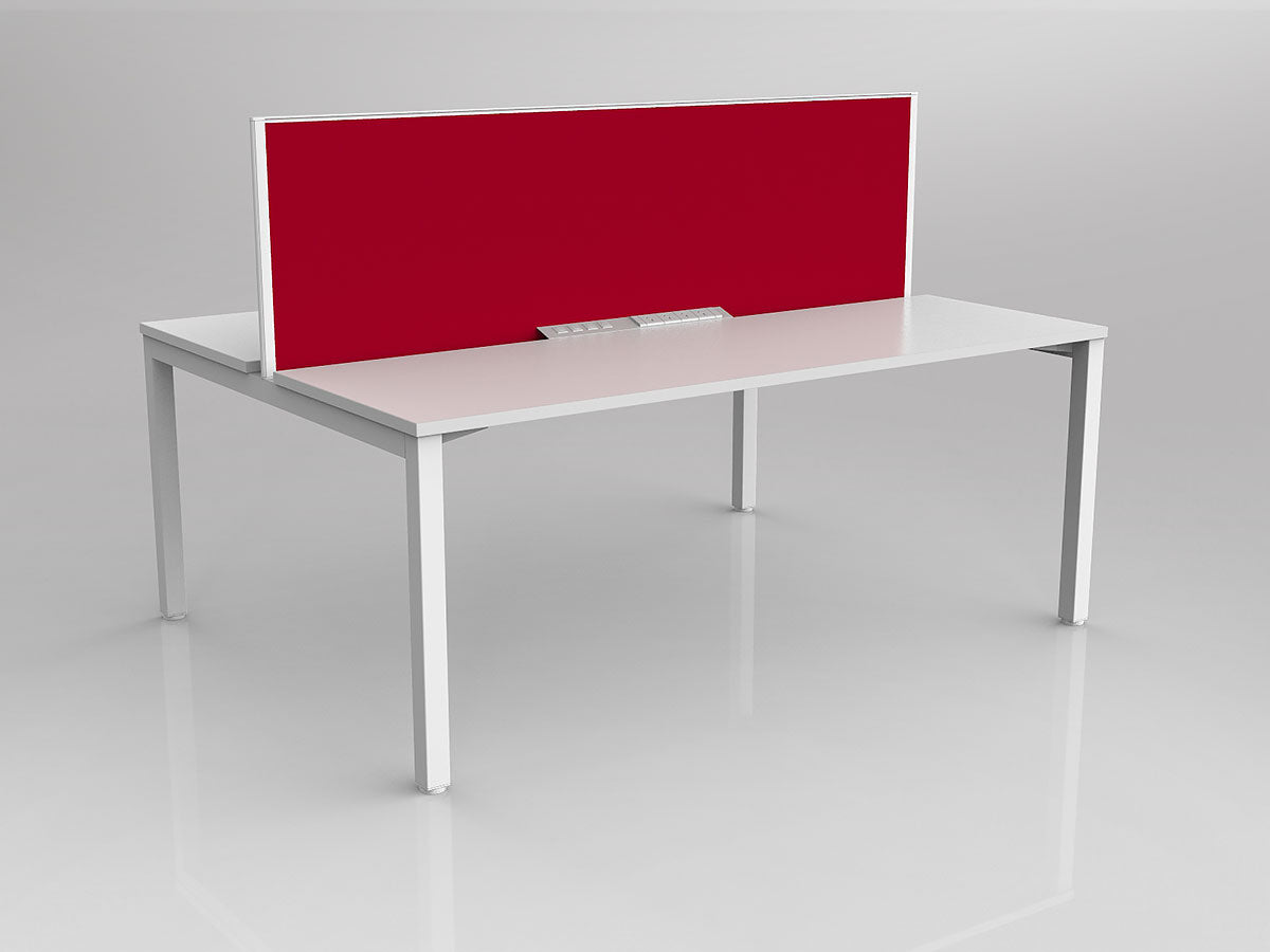 OL Axis 2 User Double Sided Workstation with Screen - Breathe Fabric