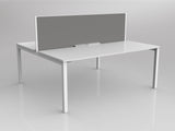 OL Axis 2 User Double Sided Workstation with Screen - Splice Fabric