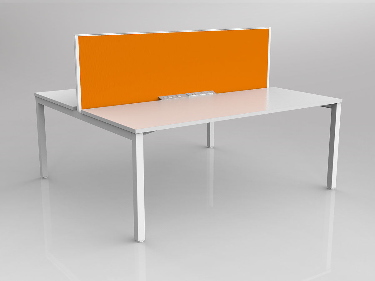 OL Axis 2 User Double Sided Workstation with Screen - Breathe Fabric