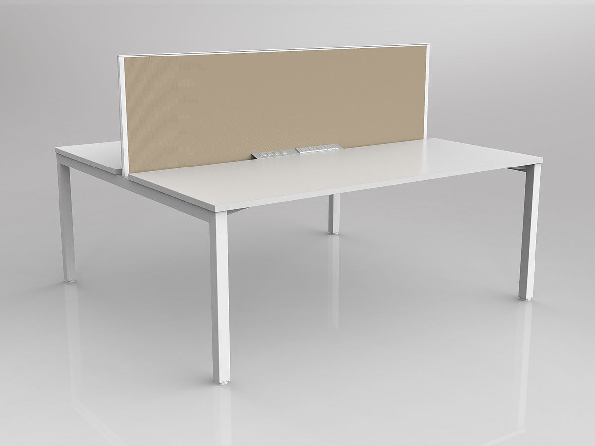 OL Axis 2 User Double Sided Workstation with Screen - Breathe Fabric
