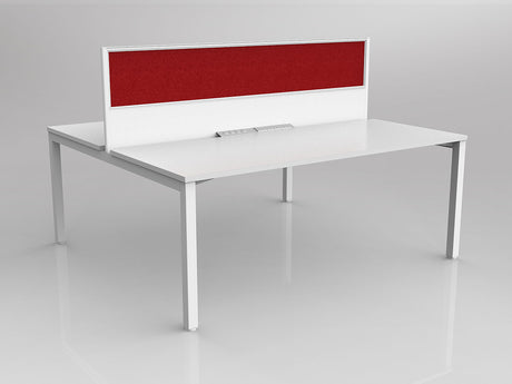 OL Axis 2 User Double Sided Workstation with Screen - Breathe Fabric