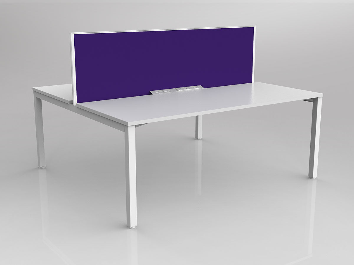 OL Axis 2 User Double Sided Workstation with Screen - Breathe Fabric