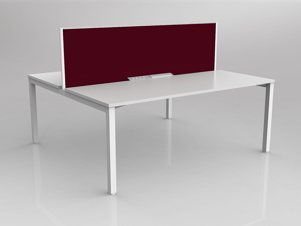 OL Axis 2 User Double Sided Workstation with Screen - Breathe Fabric