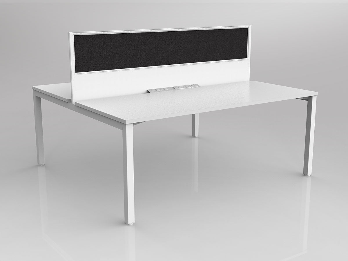 OL Axis 2 User Double Sided Workstation with Screen - Breathe Fabric