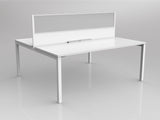 OL Axis 2 User Double Sided Workstation with Screen - Splice Fabric