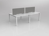 OL Axis 4 User Double Sided Workstation with Screen - Breathe Fabric