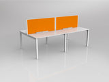 OL Axis 4 User Double Sided Workstation with Screen - Breathe Fabric