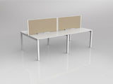 OL Axis 4 User Double Sided Workstation with Screen - Breathe Fabric