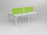 OL Axis 4 User Double Sided Workstation with Screen - Breathe Fabric