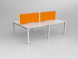 OL Axis 4 User Double Sided Workstation with Screen - Breathe Fabric