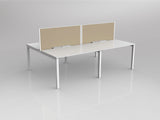 OL Axis 4 User Double Sided Workstation with Screen - Breathe Fabric