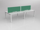 OL Axis 4 User Double Sided Workstation with Screen - Breathe Fabric