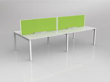 OL Axis 4 User Double Sided Workstation with Screen - Breathe Fabric