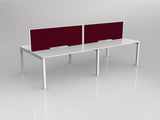OL Axis 4 User Double Sided Workstation with Screen - Breathe Fabric