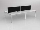 OL Axis 4 User Double Sided Workstation with Screen - Splice Fabric